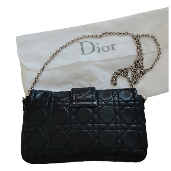 Christian Dior Black Cannage Leather Convertible Crossbody Bag - Picture 2 of 16